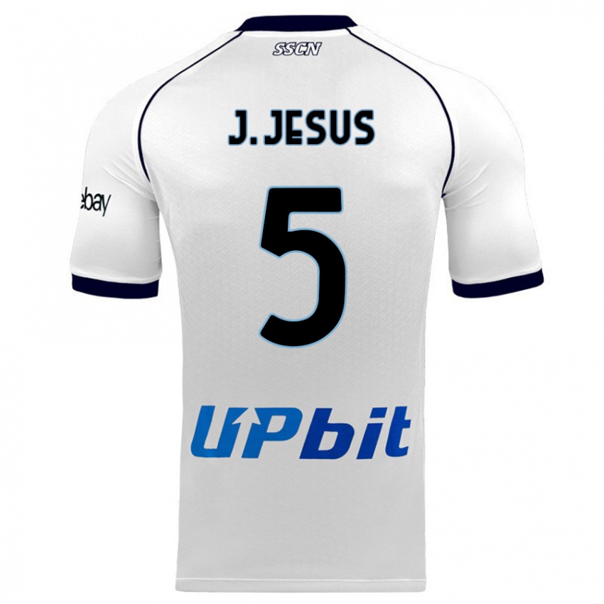 Hombre Camiseta Juan Jesus #5 Blanco 2ª Equipación 2023/24 La Camisa Perú