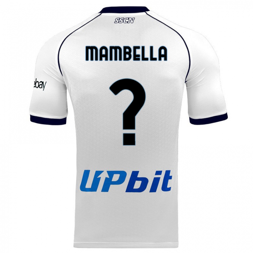 Hombre Camiseta Andrea Mambella #0 Blanco 2ª Equipación 2023/24 La Camisa Perú