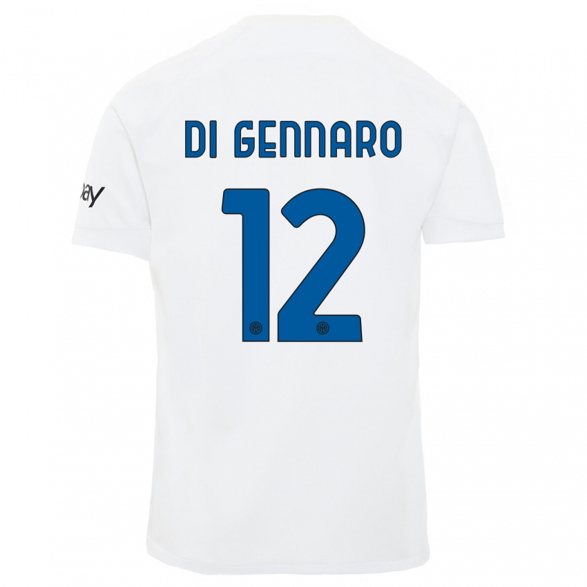 Hombre Camiseta Raffaele Di Gennaro #12 Blanco 2ª Equipación 2023/24 La Camisa Perú