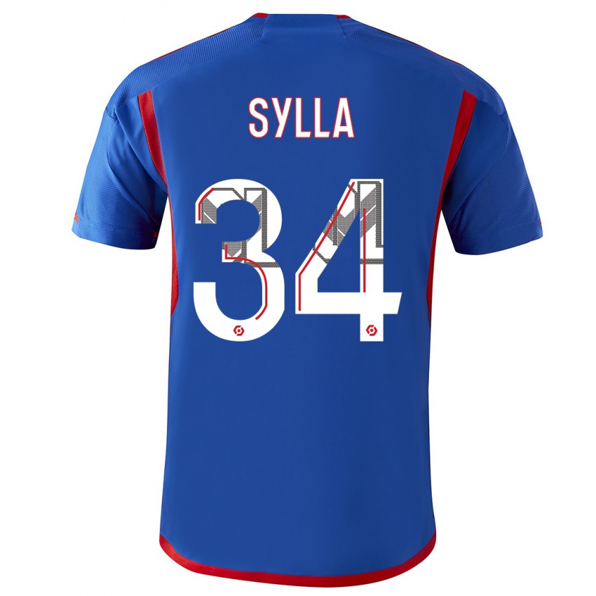 Hombre Camiseta Kysha Sylla #34 Azul Rojo 2ª Equipación 2023/24 La Camisa Perú