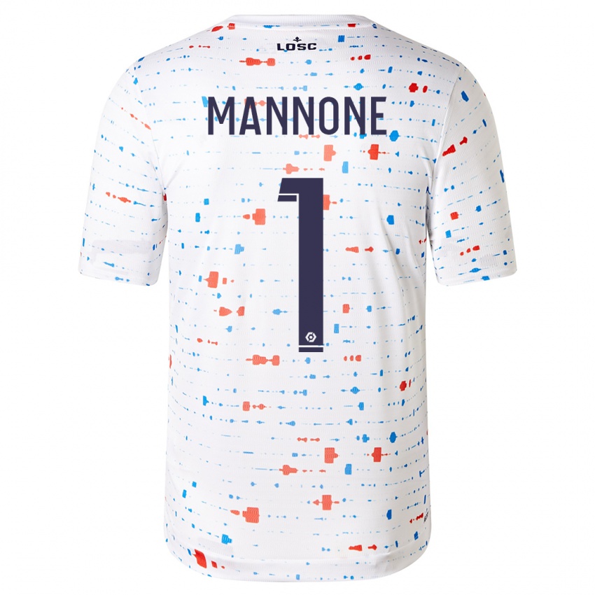 Hombre Camiseta Vito Mannone #1 Blanco 2ª Equipación 2023/24 La Camisa Perú