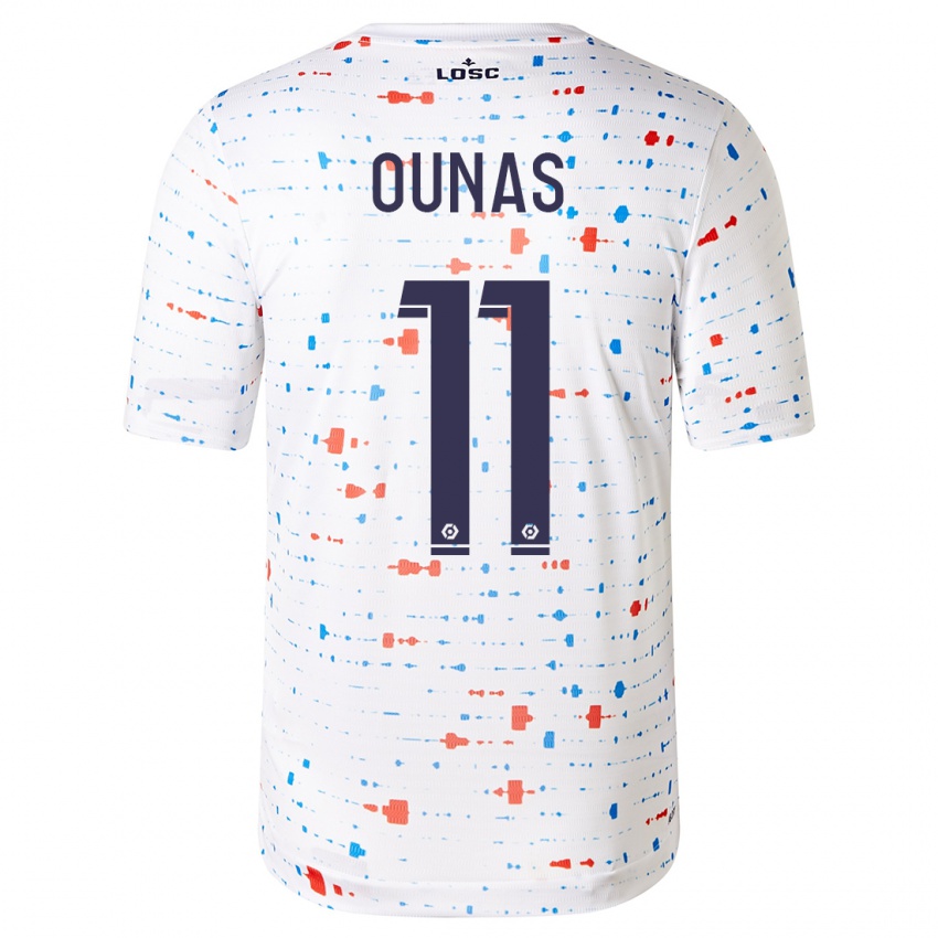 Hombre Camiseta Adam Ounas #11 Blanco 2ª Equipación 2023/24 La Camisa Perú