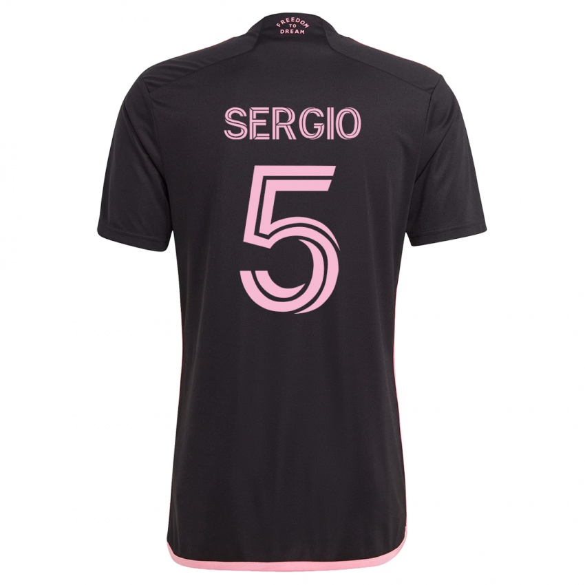 Hombre Camiseta Sergio Busquets #5 Negro 2ª Equipación 2023/24 La Camisa Perú