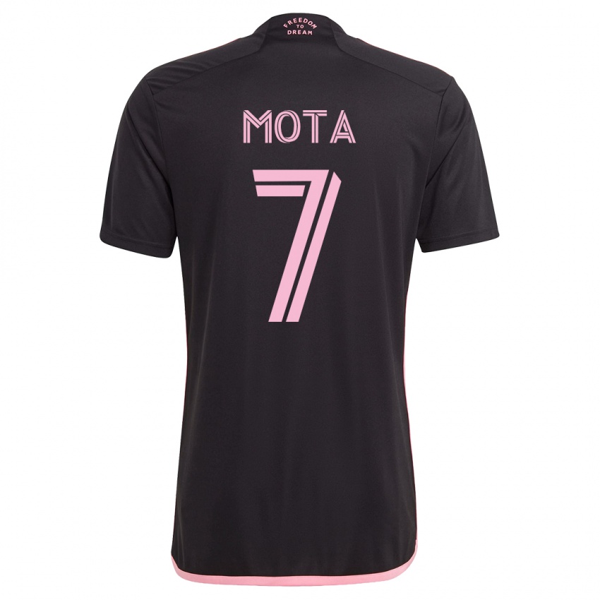 Hombre Camiseta Jean Mota #7 Negro 2ª Equipación 2023/24 La Camisa Perú