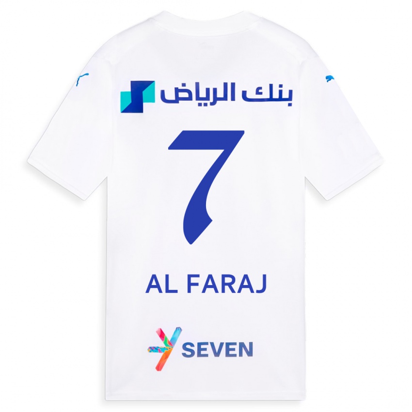 Hombre Camiseta Salman Al-Faraj #7 Blanco 2ª Equipación 2023/24 La Camisa Perú