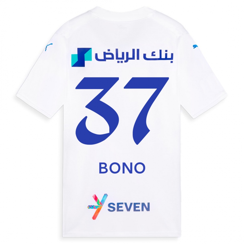 Hombre Camiseta Bono #37 Blanco 2ª Equipación 2023/24 La Camisa Perú