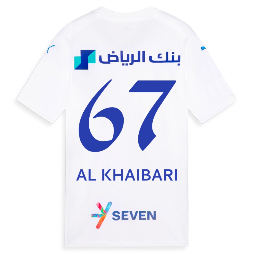 Hombre Camiseta Mohammed Al-Khaibari #67 Blanco 2ª Equipación 2023/24 La Camisa Perú