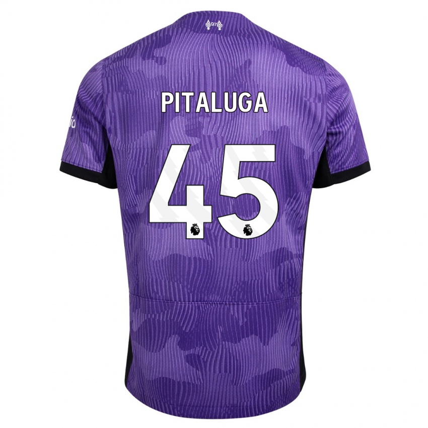 Hombre Camiseta Marcelo Pitaluga #45 Púrpura Equipación Tercera 2023/24 La Camisa Perú