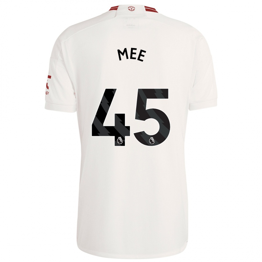 Hombre Camiseta Dermot Mee #45 Blanco Equipación Tercera 2023/24 La Camisa Perú