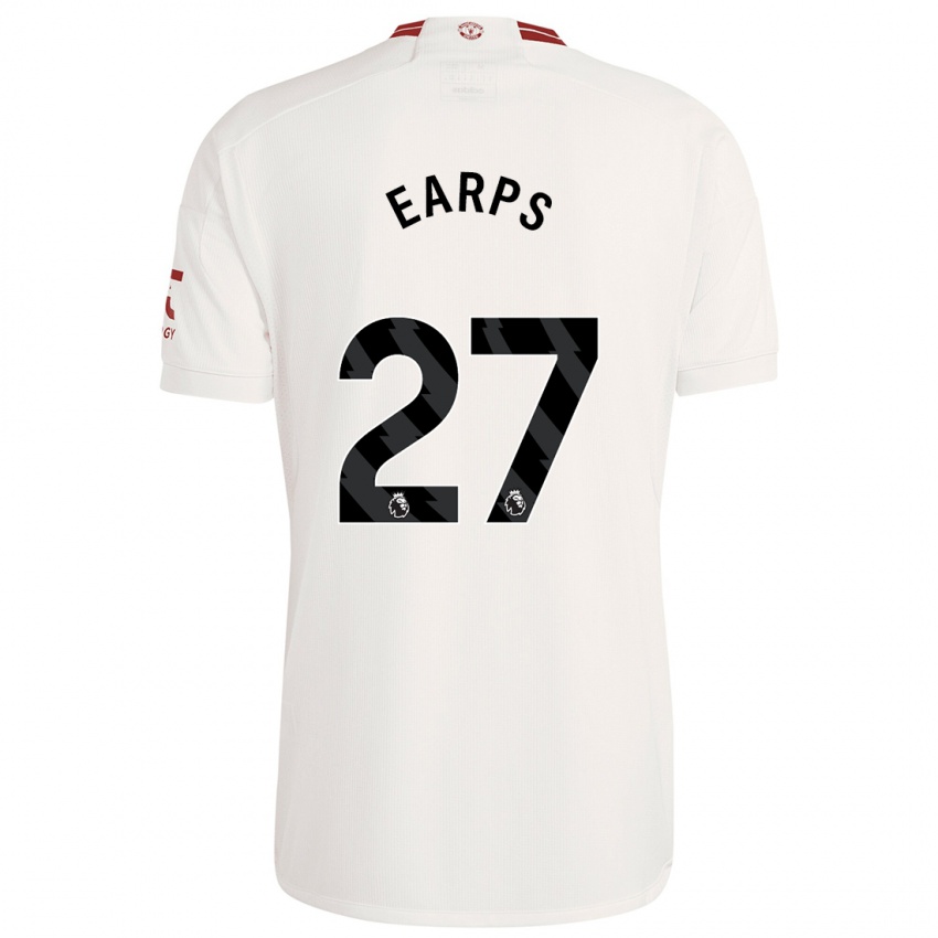 Hombre Camiseta Mary Earps #27 Blanco Equipación Tercera 2023/24 La Camisa Perú