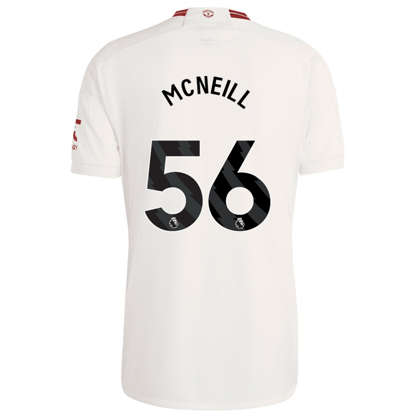 Hombre Camiseta Charlie Mcneill #56 Blanco Equipación Tercera 2023/24 La Camisa Perú