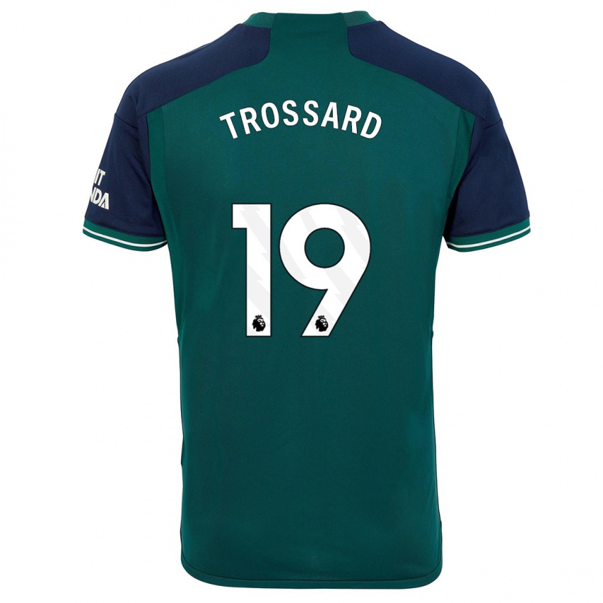 Hombre Camiseta Leandro Trossard #19 Verde Equipación Tercera 2023/24 La Camisa Perú