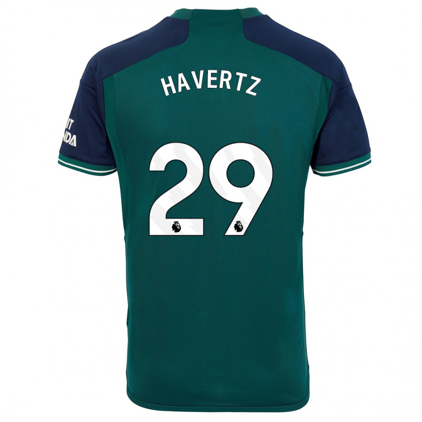 Hombre Camiseta Kai Havertz #29 Verde Equipación Tercera 2023/24 La Camisa Perú