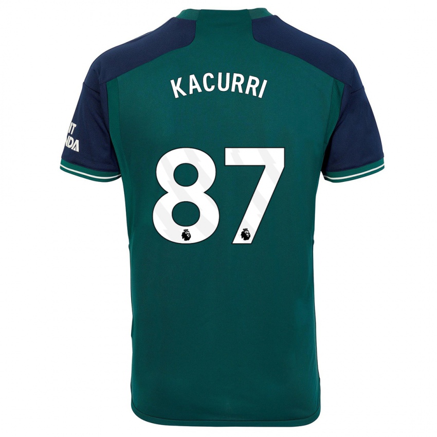 Hombre Camiseta Maldini Kacurri #87 Verde Equipación Tercera 2023/24 La Camisa Perú