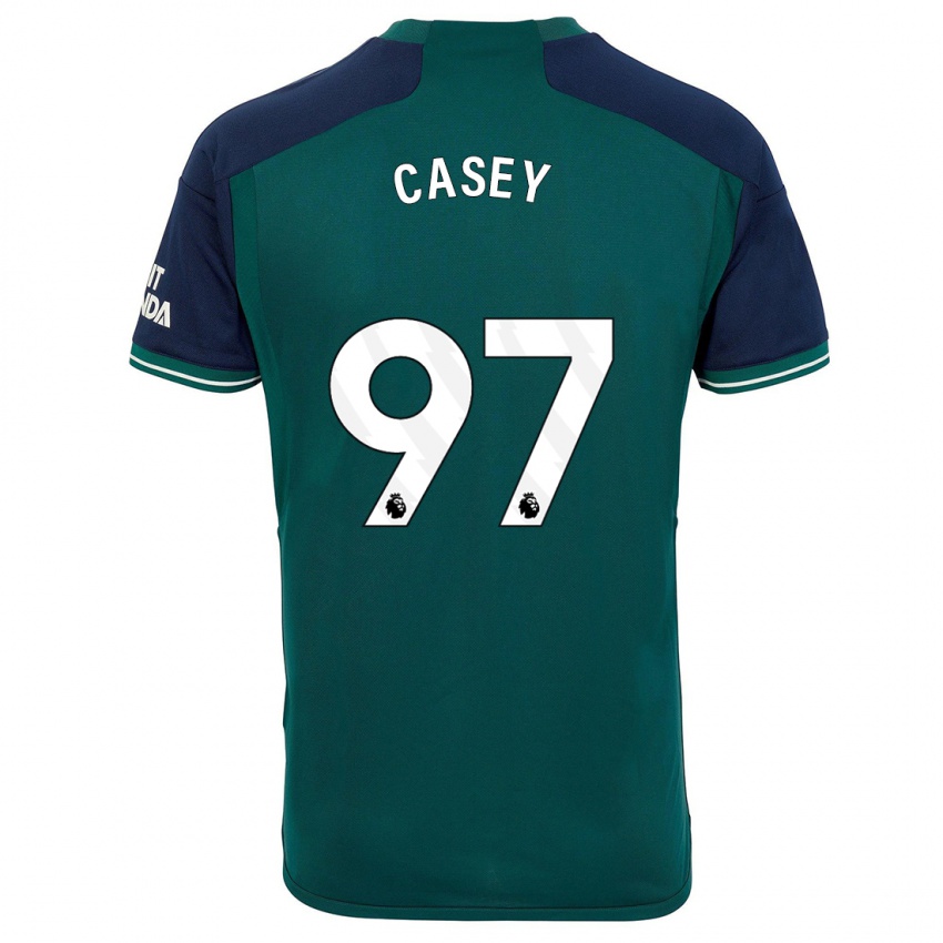 Hombre Camiseta Dan Casey #97 Verde Equipación Tercera 2023/24 La Camisa Perú