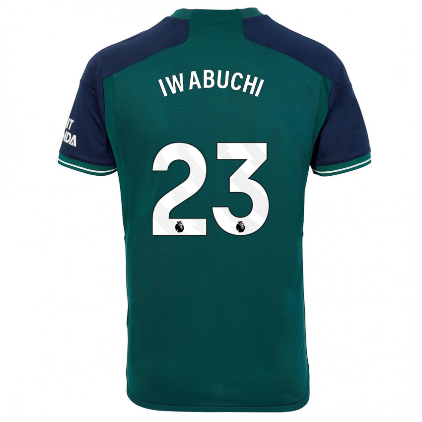 Hombre Camiseta Mana Iwabuchi #23 Verde Equipación Tercera 2023/24 La Camisa Perú