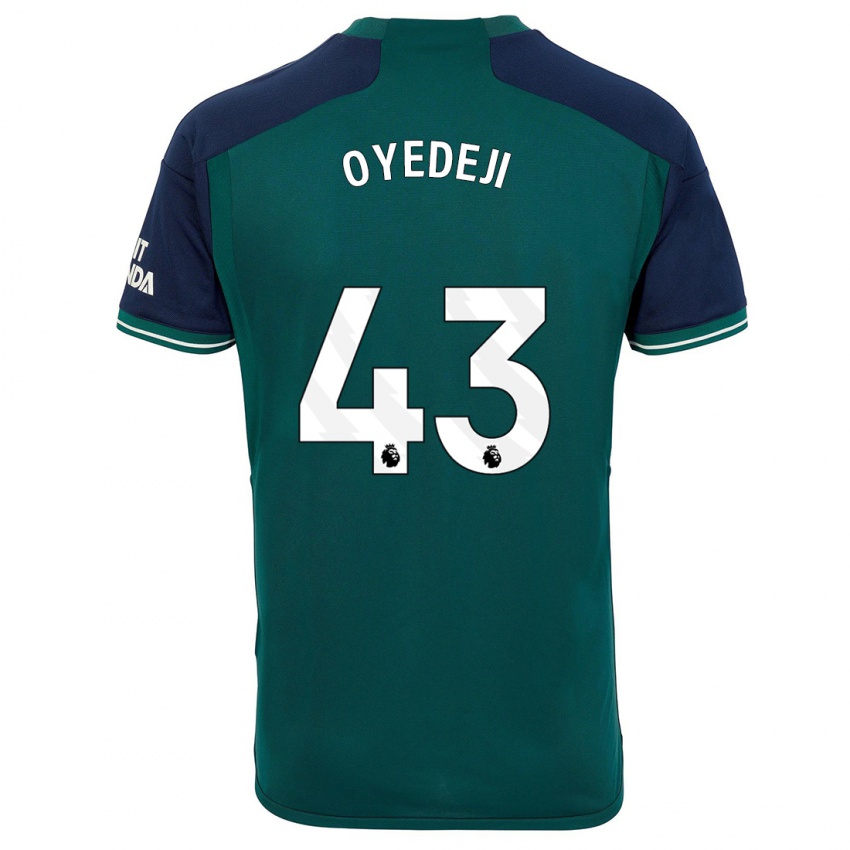 Hombre Camiseta Nathan Butler Oyedeji #43 Verde Equipación Tercera 2023/24 La Camisa Perú