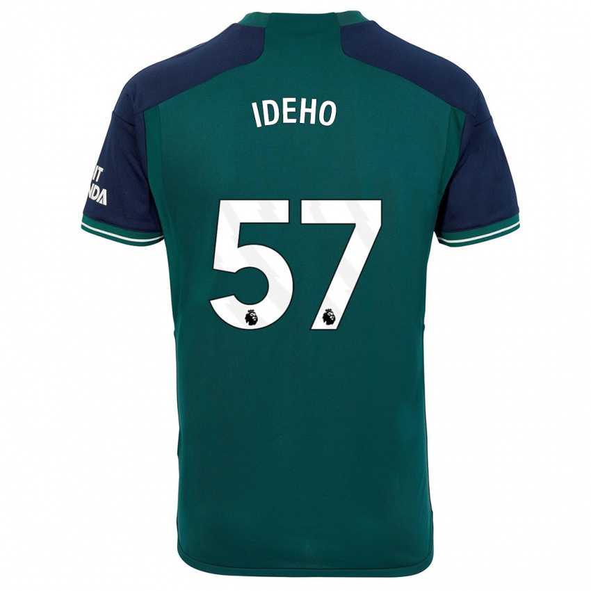 Hombre Camiseta Joel Ideho #57 Verde Equipación Tercera 2023/24 La Camisa Perú