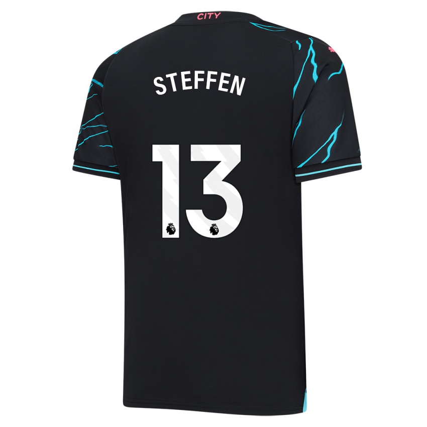 Hombre Camiseta Zack Steffen #13 Azul Oscuro Equipación Tercera 2023/24 La Camisa Perú