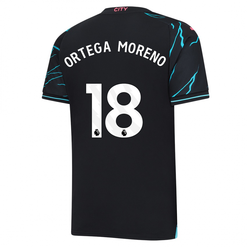 Hombre Camiseta Stefan Ortega Moreno #18 Azul Oscuro Equipación Tercera 2023/24 La Camisa Perú