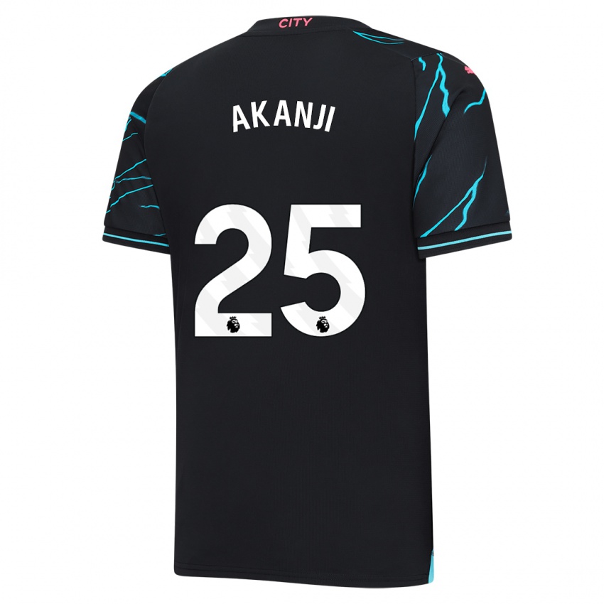 Hombre Camiseta Manuel Akanji #25 Azul Oscuro Equipación Tercera 2023/24 La Camisa Perú