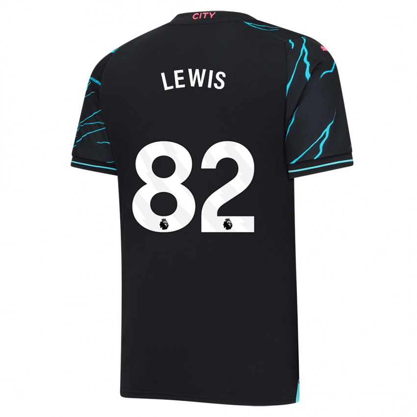 Hombre Camiseta Rico Lewis #82 Azul Oscuro Equipación Tercera 2023/24 La Camisa Perú