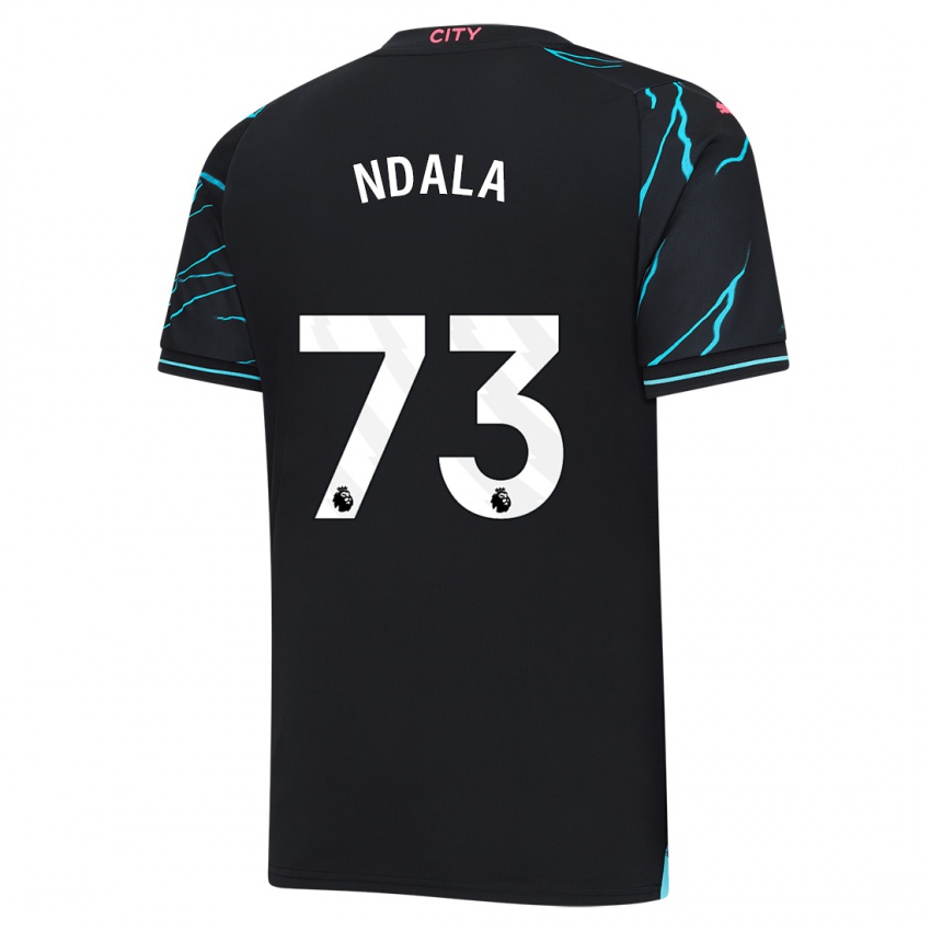 Hombre Camiseta Joel Ndala #73 Azul Oscuro Equipación Tercera 2023/24 La Camisa Perú