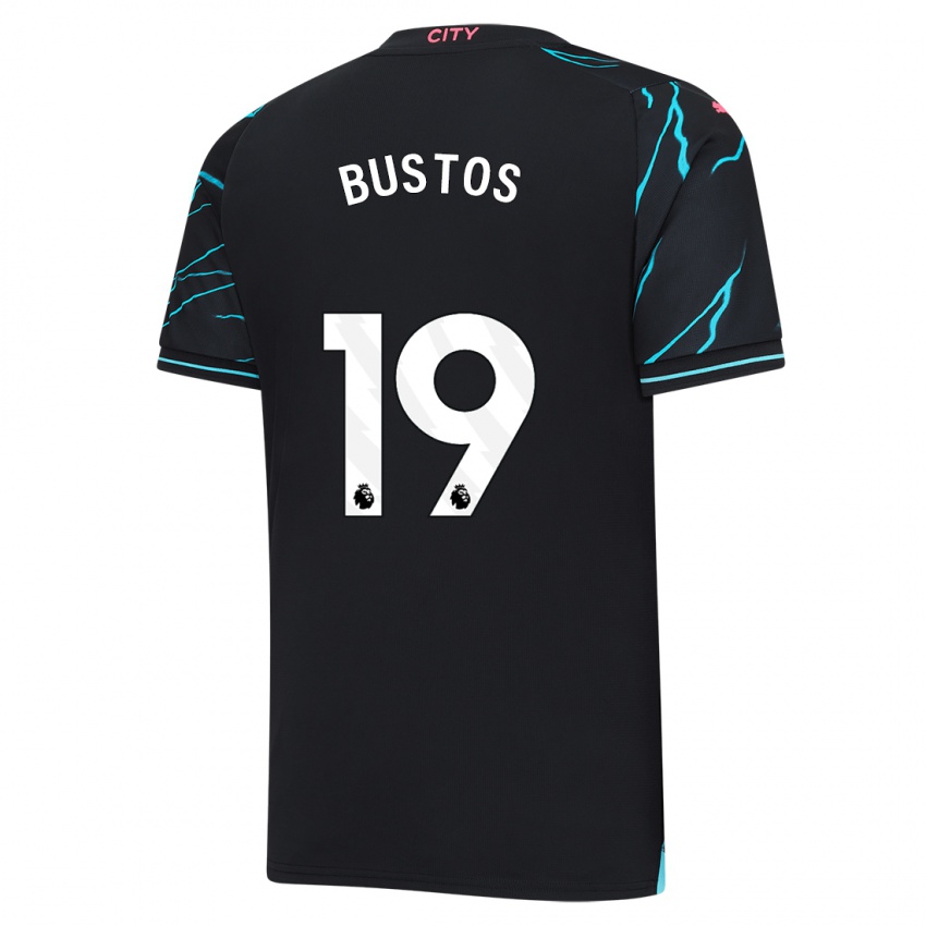 Hombre Camiseta Nahuel Bustos #19 Azul Oscuro Equipación Tercera 2023/24 La Camisa Perú