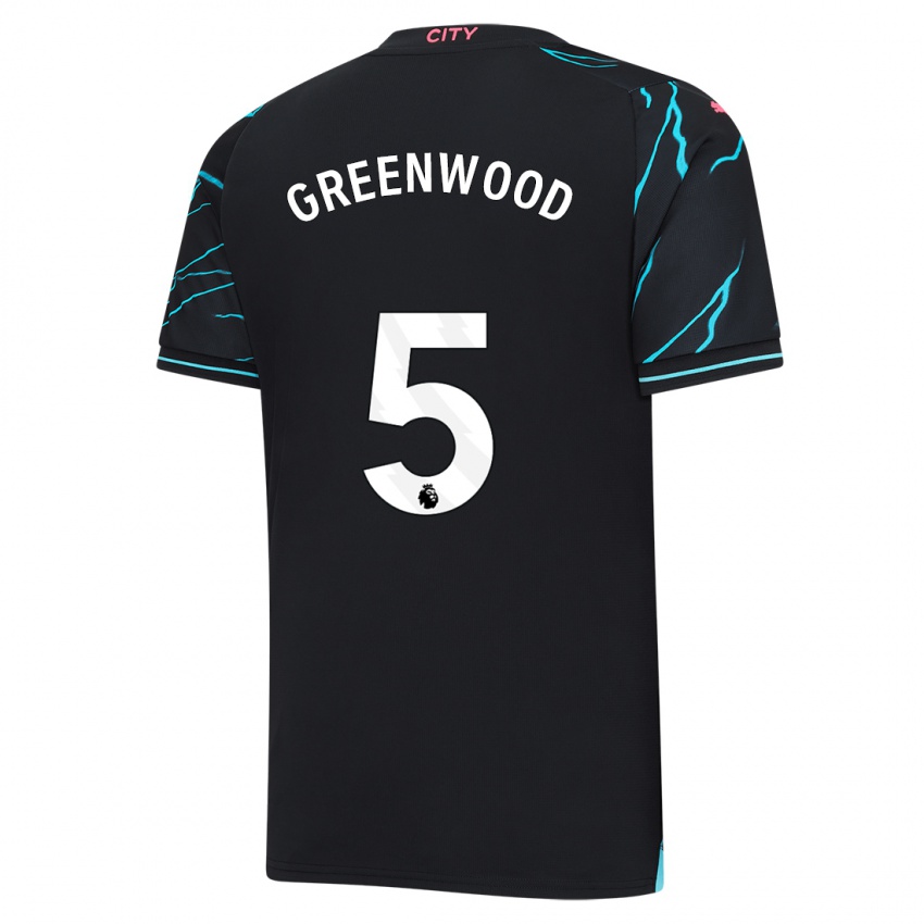 Hombre Camiseta Alex Greenwood #5 Azul Oscuro Equipación Tercera 2023/24 La Camisa Perú