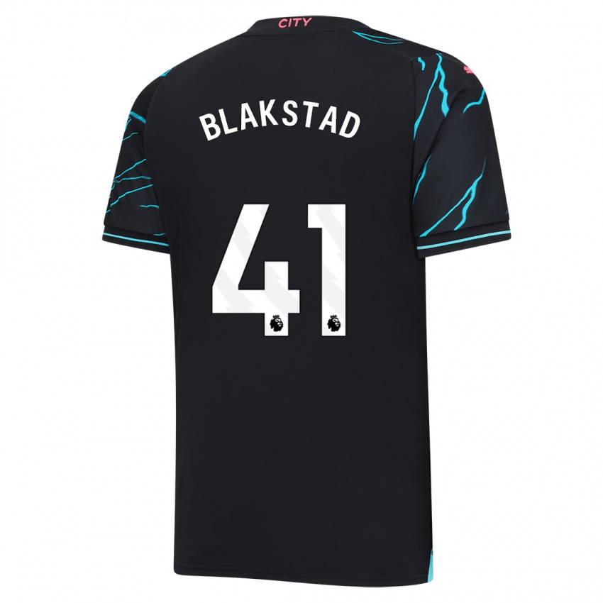 Hombre Camiseta Julie Blakstad #41 Azul Oscuro Equipación Tercera 2023/24 La Camisa Perú