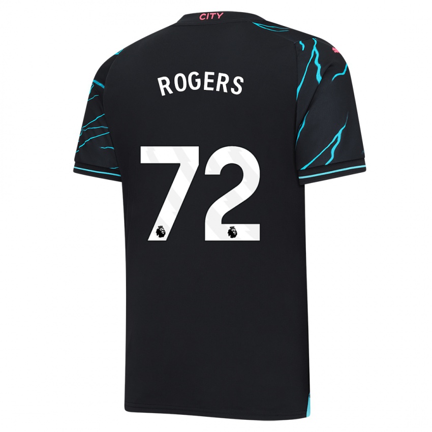 Hombre Camiseta Morgan Rogers #72 Azul Oscuro Equipación Tercera 2023/24 La Camisa Perú