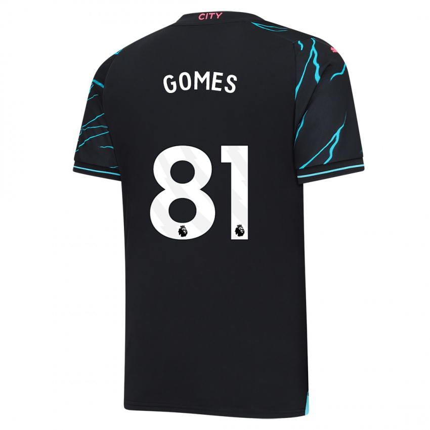 Hombre Camiseta Claudio Gomes #81 Azul Oscuro Equipación Tercera 2023/24 La Camisa Perú