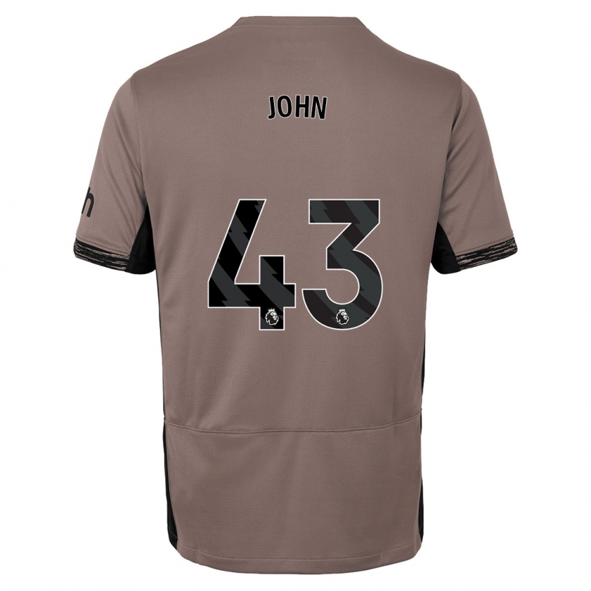 Hombre Camiseta Nile John #43 Beige Obscuro Equipación Tercera 2023/24 La Camisa Perú