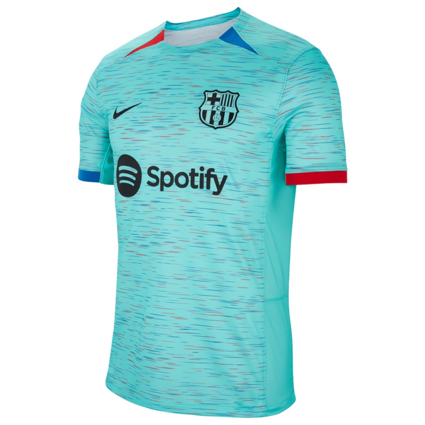 Hombre Camiseta Arnau Sola #0 Aguamarina Clara Equipación Tercera 2023/24 La Camisa Perú