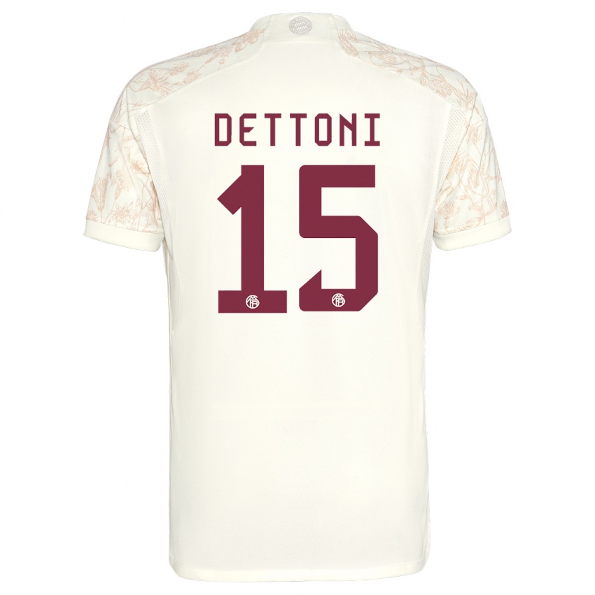 Hombre Camiseta Grayson Dettoni #15 Blanquecino Equipación Tercera 2023/24 La Camisa Perú