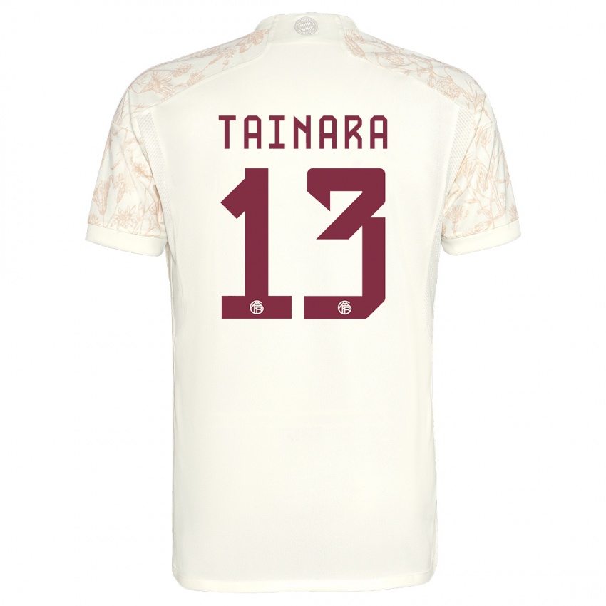 Hombre Camiseta Tainara #13 Blanquecino Equipación Tercera 2023/24 La Camisa Perú