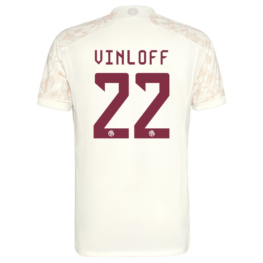 Hombre Camiseta Matteo Vinloff #22 Blanquecino Equipación Tercera 2023/24 La Camisa Perú