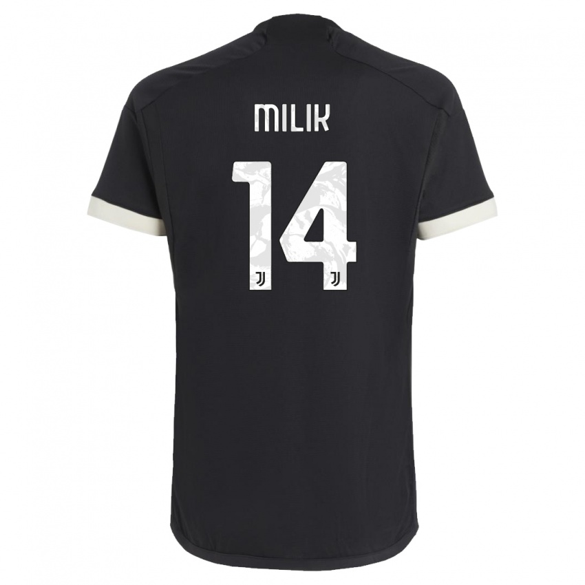 Hombre Camiseta Arkadiusz Milik #14 Negro Equipación Tercera 2023/24 La Camisa Perú