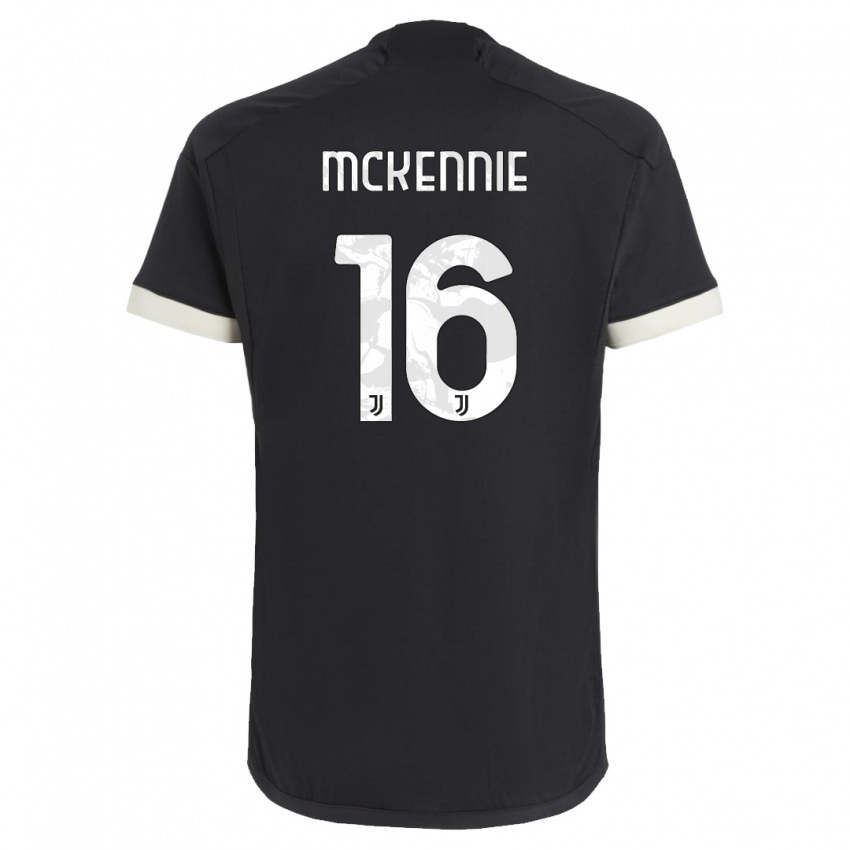 Hombre Camiseta Weston Mckennie #16 Negro Equipación Tercera 2023/24 La Camisa Perú