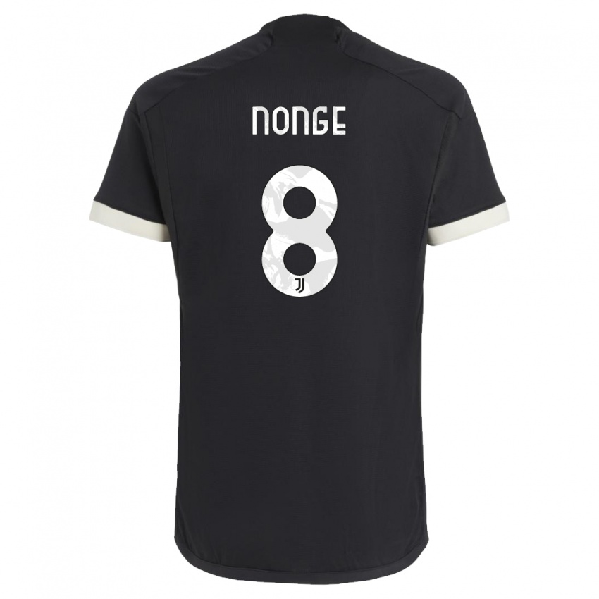 Hombre Camiseta Joseph Nonge #8 Negro Equipación Tercera 2023/24 La Camisa Perú