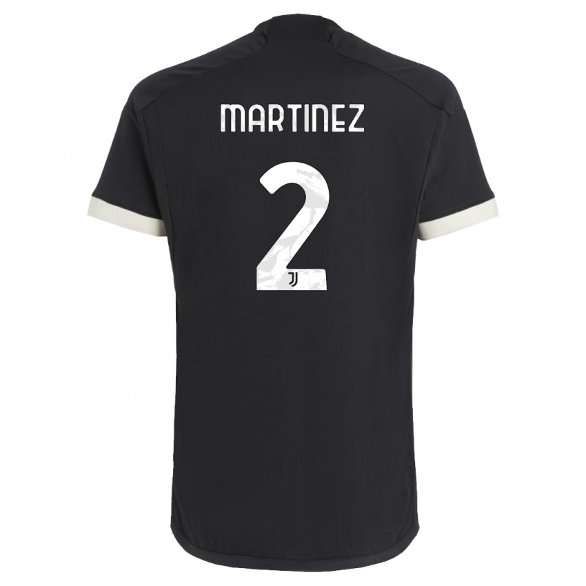 Hombre Camiseta Bruno Martinez #2 Negro Equipación Tercera 2023/24 La Camisa Perú