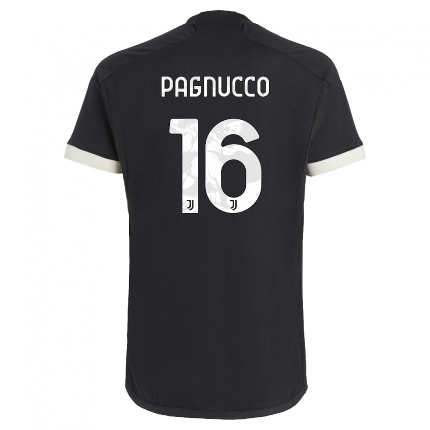 Hombre Camiseta Filippo Pagnucco #16 Negro Equipación Tercera 2023/24 La Camisa Perú