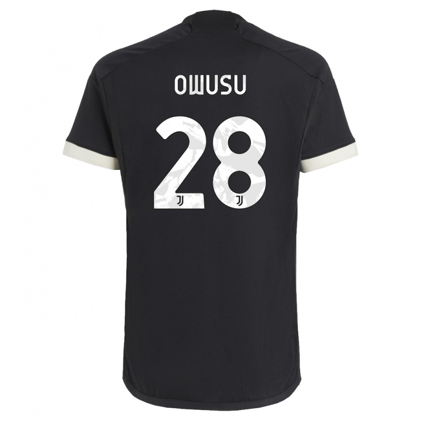 Hombre Camiseta Augusto Owusu #28 Negro Equipación Tercera 2023/24 La Camisa Perú