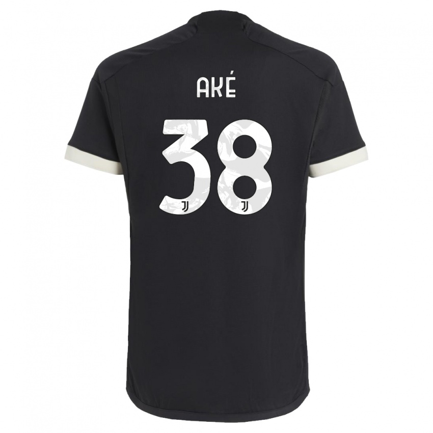 Hombre Camiseta Marley Ake #38 Negro Equipación Tercera 2023/24 La Camisa Perú