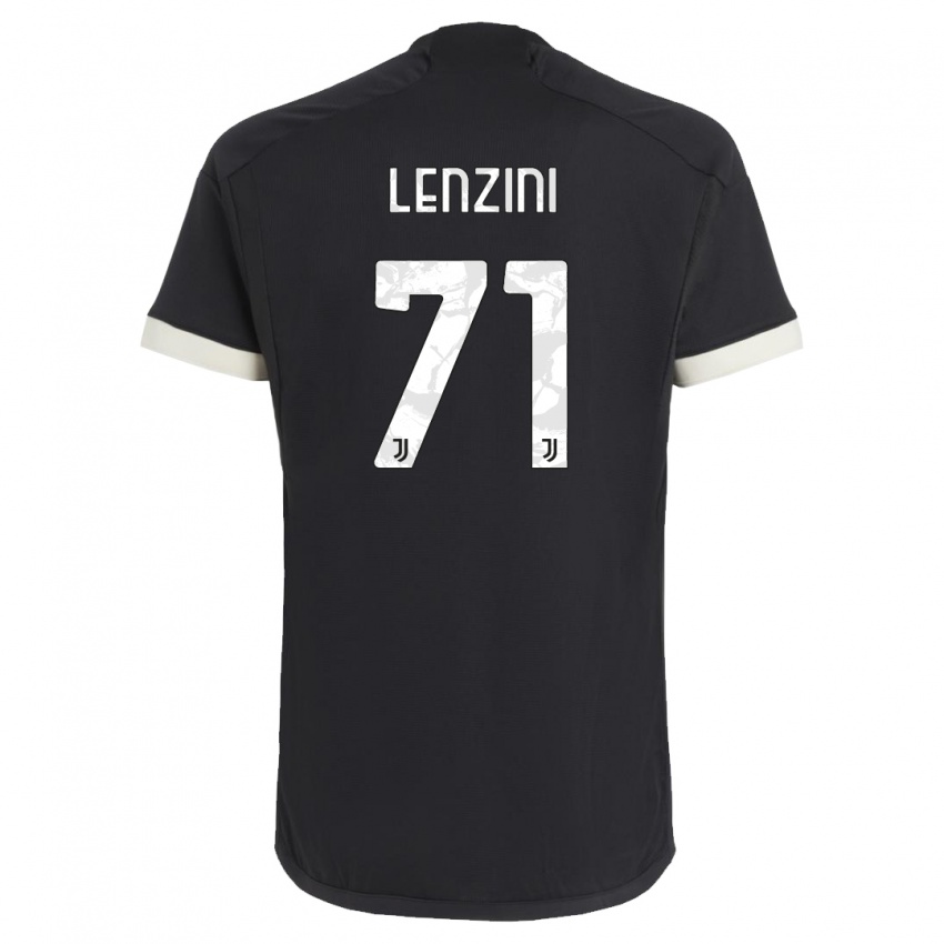 Hombre Camiseta Martina Lenzini #71 Negro Equipación Tercera 2023/24 La Camisa Perú