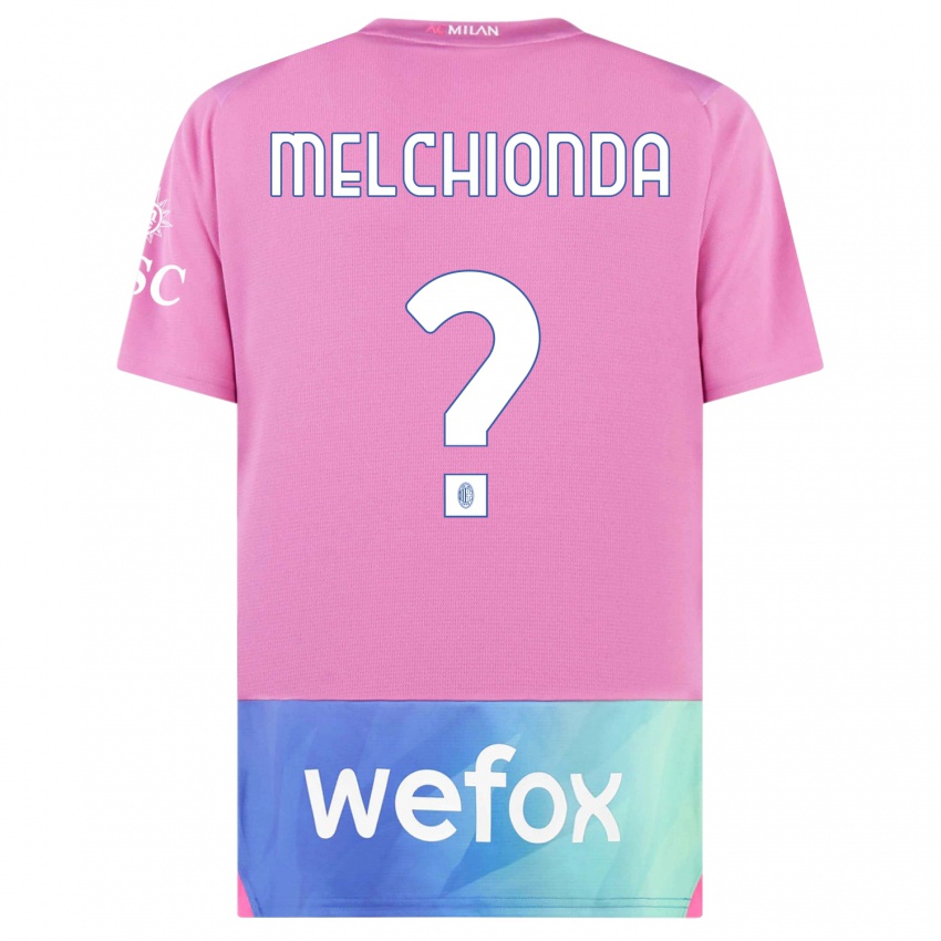 Hombre Camiseta Marco Melchionda #0 Rosado Morado Equipación Tercera 2023/24 La Camisa Perú