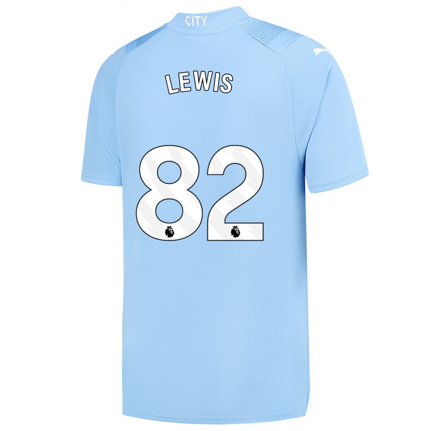 Mujer Camiseta Rico Lewis #82 Azul Claro 1ª Equipación 2023/24 La Camisa Perú