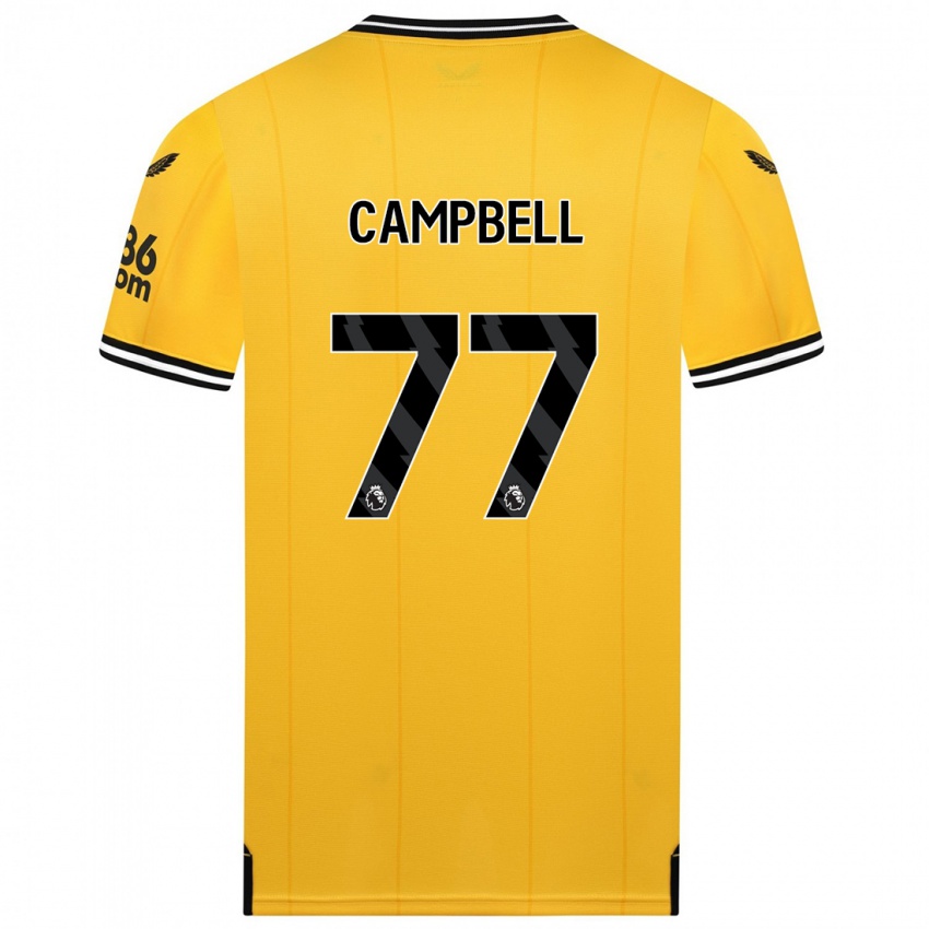 Mujer Camiseta Chem Campbell #77 Amarillo 1ª Equipación 2023/24 La Camisa Perú