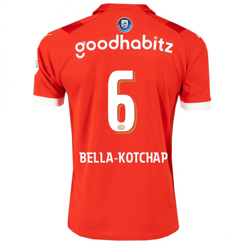 Mujer Camiseta Armel Bella-Kotchap #6 Rojo 1ª Equipación 2023/24 La Camisa Perú