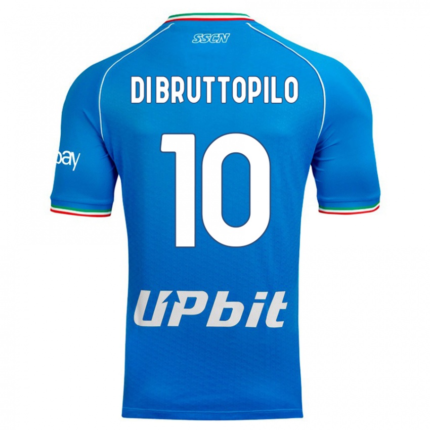 Mujer Camiseta Giuseppe Ambrosino Di Bruttopilo #10 Cielo Azul 1ª Equipación 2023/24 La Camisa Perú